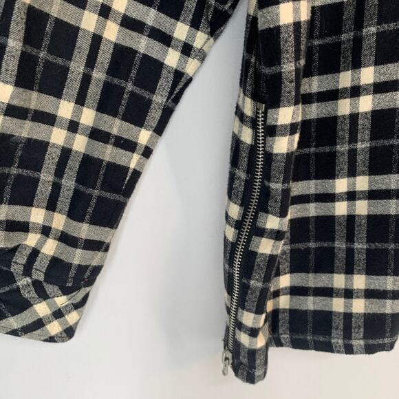 Fear of God FOG Plaid Flannel Padded Jacket Men’s Size Small Black White - Picture 6 of 14